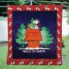 Snoopy Peace On Earth 3D Quilt  Quilt